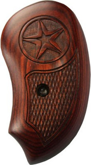 BOND ARMS GRIP EXTENDED LAM. - ROSEWOOD/GREY W/LASER STAR