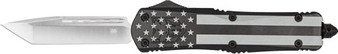 COBRATEC LARGE FS3 OTF BLACK - OUT FLAG 3.5" D2 TANTO NS
