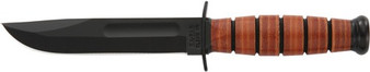 KA-BAR FIGHTING/UTILITY KNIFE - 5.25" SHORT W/LTHR SHTH USMC