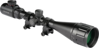 KONUS SCOPE FIGHTER 4-16X50 - W/RINGS AO ILLUMINATED BDC BLK
