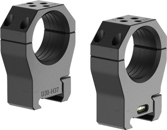 AUDERE SCOPE RINGS PSR 30MM - GEN III W/LEVEL HIGH BLACK