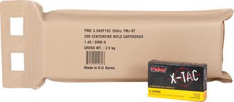 PMC 5.56X 55GR FMJ-BT 200RD - BATTLE PACK 5BP/CA