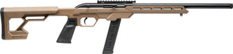 SAVAGE 64 PRECISION 22LR 20RD - 16.5" HB SYNTHETIC CHASSIS FDE
