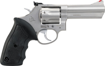 TAURUS 66 357MAG 4" AS 7-SHOT - MATTE STAINLESS STEEL RUBBER