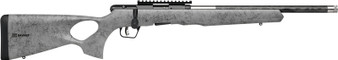SAVAGE B22 22WMR TIMBERLITE - THUMBHOLE 18" CF 10RD GRY WOOD