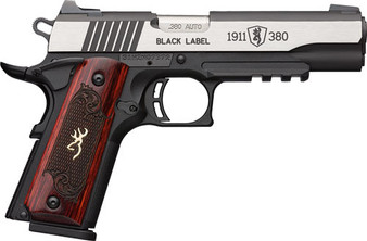 BROWNING 1911-380 BLACK LABEL - MEDALLION PRO 3.58" FS W/RAIL