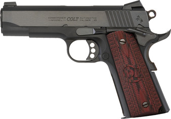 COLT LIGHTWEIGHT COMMANDER - 45ACP 4.25" 8RD ANODIZE BLUED