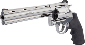 COLT ANACONDA 44MAG 8" 6RD - STAINLESS RUBBER GRIPS