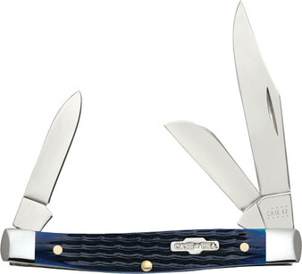 CASE KNIVES BLUE BONE ROGERS - CORN COB JIG MEDIUM STOCKMAN
