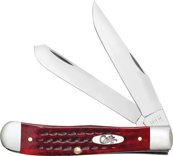 CASE KNIVES POCKET WORN OLD - RED BONE CORN COB JIG TRAPPER