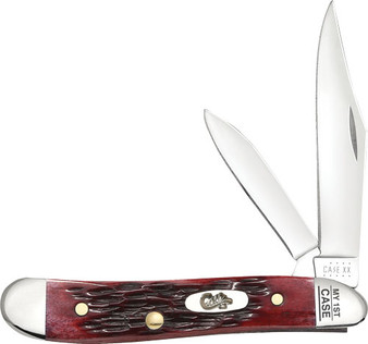 CASE KNIVES MY FIRST CASE - PEACH SEED JIG OLD RED PEANUT