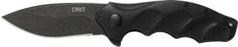 CRKT FORESIGHT 3.53" PLAIN - EDGE ASSISTED OPEN BLACK/BLACK