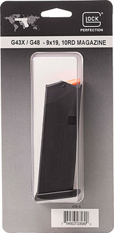 GLOCK OEM MAGAZINE 43X/48 9MM - LUGER 10RD