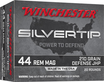 WINCHESTER SUPER-X 44 REM MAG - 210GR SILVERTP HP 20RD 10BX/CS