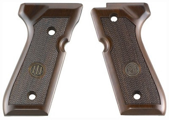 BERETTA 92/96 GRIPS WOOD - WALNUT WITH MEDALLION