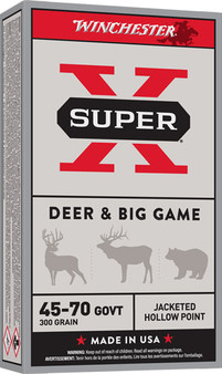 WINCHESTER SUPER-X 45-70 GOV - 300GR JHP 20RD 10BX/CS