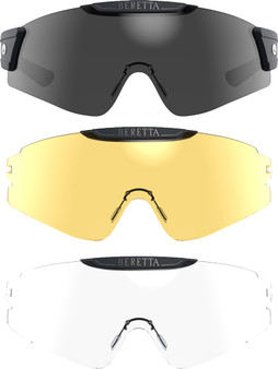 BERETTA INTERMASK EYEGLASSES - INTERCHANGE FUME/NEUTRAL/YLLW