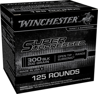 WINCHESTER SUPPRESSED 300 AAC - 200GR FMJ 125RD 6BX/CS
