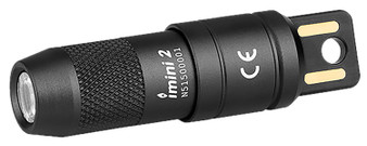 Olightstore Usa Inc IMINI2BK imini 2  Black Anodized 50 Lumens White LED