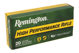 Remington Ammunition 21303 High Performance Rifle 222Rem 50gr Pointed Soft Point 20 Per Box/10 Case