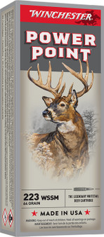 Winchester Ammo X223WSS1 Power-Point  223WSSM 64gr 20 Per Box/10 Case