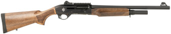 MAC 21000122 2 Tactical 12 Gauge Bolt 3" 5+1, 18.50" Black Anodized Steel Barrel, Drilled & Tapped/Picatinny Rail Black Anodized Receiver, Turkish Walnut Wood Stock