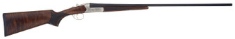 TriStar 38112 Bristol SxS Full Size 12 Gauge Break Open 3" 2rd 28" Blued Side By Side Barrel, Nickel Engraved w/24K Gold Inlay Steel Receiver, Fixed Oiled Turkish Walnut Stock, Right Hand