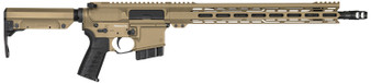 CMMG 28A670CCT Resolute MK4 22 ARC Black Nitride Threaded Barrel, Coyote Tan Cerakote Picatinny Rail Aluminum Receiver, M-LOK Handguard, Black Synthetic CMMG 6 Position RipStock, Black Polymer Grip