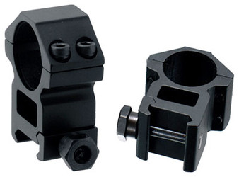 UTG RINGS 1" HIGH PROFILE - MATTE BLACK PICATINNY/WEAVER