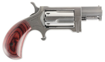 North American Arms SW Sidewinder  22 WMR 5 Shot 1.50" Stainless Steel Barrel, Frame & Cylinder, Rosewood Birdshead Grip Exposed Hammer