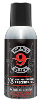 Hoppe's HBL4A Black Precision Oil Lubricates and Protects Against Corrosion 4 oz. Aerosol Can with Extension Tube