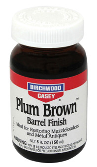 Birchwood Casey 14130 Plum Brown Barrel Finish 5 oz. Bottle