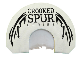 Foxpro CSMOUTHWHTSLASH Crooked Spur V-Cut Slash Diaphragm Call Triple Reed Turkey Sounds Attracts Turkeys White