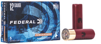 Federal F1314B Power-Shok Magnum 12Gauge 3" 41Pellets 1 15/16oz 4BuckShot 5 Per Box/50 Case