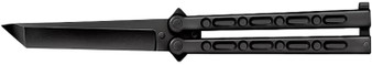Cold Steel CS-92EAB FGX Balisong 5" Folding Plain Tanto Black Griv-Ex Blade/Handle