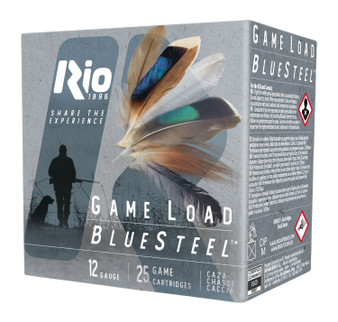 Rio Ammunition GLBS325 Game Load BlueSteel  12Gauge 2.75" 1 1/8oz 5Shot 25 Per Box/10 Case