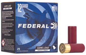Federal H1238 Game-Shok Heavy Field 12Gauge 2.75" 1 1/8oz 8Shot 25 Per Box/10 Case