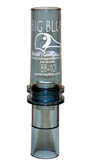 Haydel's Game Calls BB10 "Big Blue"  Open Call Double Reed Bluewing Teal Sounds Attracts Ducks Clear Acrylic
