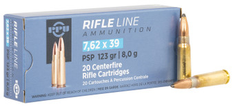 TR&Z PP739P Metric Rifle Rifle Line 7.62x39mm 123 gr Pointed Soft Point 20 Per Box/ 50 Case