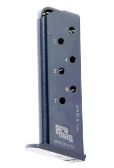 ProMag BER10   7rd 32 ACP Fits Beretta 3032 Tomcat Blued Steel