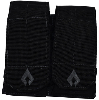 Advance Warrior Solutions AROTTMPBL Double Mag Pouch Open Top Black MOLLE