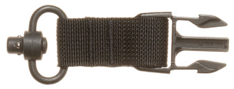 Tacshield T6093BK QD Sling Attachment  for QD Push Button Black Webbing