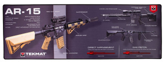 TekMat TEKR44AR15WPD AR-15 Ultra 44 Cleaning Mat Multi-Color Rubber 15"x44" AR-15 Weapons Platform