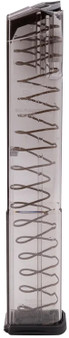 ETS Group GLK18G2 Pistol Mags  32rd Extended w/Gen2 Floor Plate 9mm Luger Compatible w/ Glock 17/18/19/19X/26/34/45 Clear Polymer