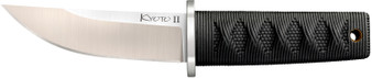 Cold Steel CS-17DB Kyoto II 3.38" Fixed Plain Tanto 8Cr13MoV SS Blade/Black Contoured Kray-Ex Handle