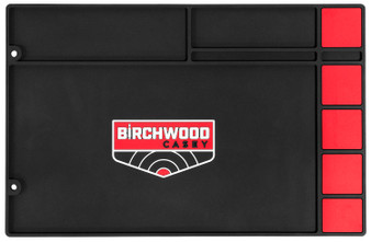 Birchwood Casey 30250 Pistol Cleaning Mat Black/Red Rubber 17" x 11"