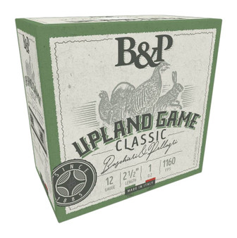 B&p Ammunition 12B1UP8 Upland Game Classic 12Gauge 2.50" 1oz 8Shot 25 Per Box/10 Case