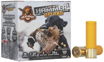 HEVI-Shot HS29203 HEVI-Hammer Upland 20Gauge 2.75" 1oz Steel/Bismuth 3Shot 25 Per Box/10 Case