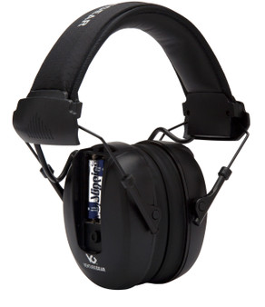 Pyramex VGPME10 Venture Gear Clandestine Electronic Muff 24 dB Over the Head Black Adult 1 Pair