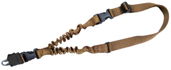 Tacshield T6010CY Shock Sling Coyote Tan Webbing Single-Point Rifle/Shotgun
